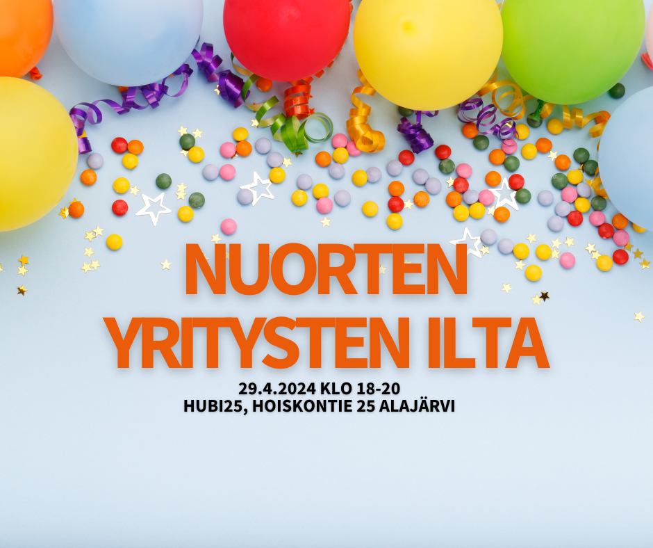 Nuorten yritysten ilta -Järvi-Pohjanmaa 29.4.2024
